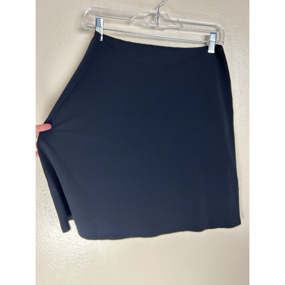 Commando Women's Black Luxe Half Slip Mini Skirt Size M L Bonded USA